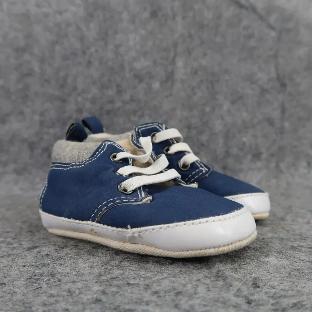 Old Navy Shoes Baby Sneakers High Top Navy Blue Size 2 3-6 Months Infant Kids